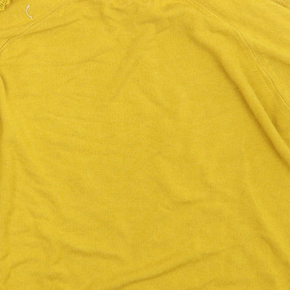 Womens UK Size 10 Per Una Yellow Pullover Jumper
