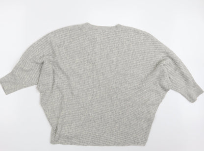 F&F Womens Grey  Knit Pullover Jumper Size 16