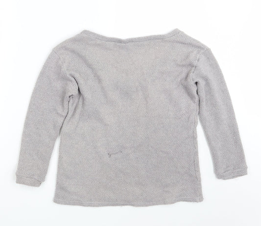 Womens UK Size L Preworn Grey Pullover Jumper