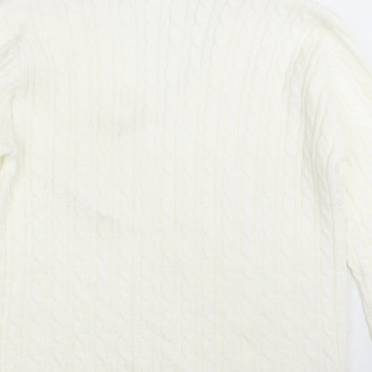 Womens UK Size One Size Preworn Ivory Pullover Jumper