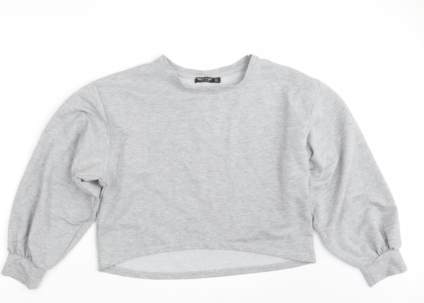Nasty Gal Womens Grey   Pullover Sweatshirt Size 14  - Cropped