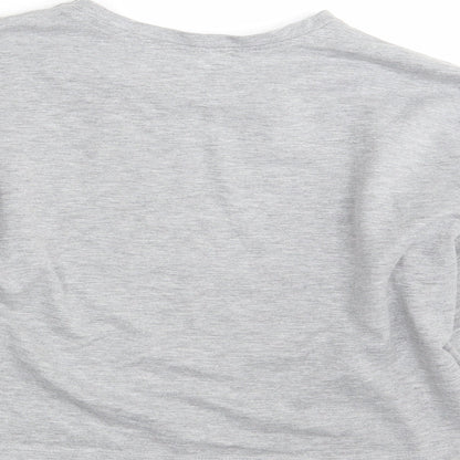 Nasty Gal Womens Grey   Pullover Sweatshirt Size 14  - Cropped