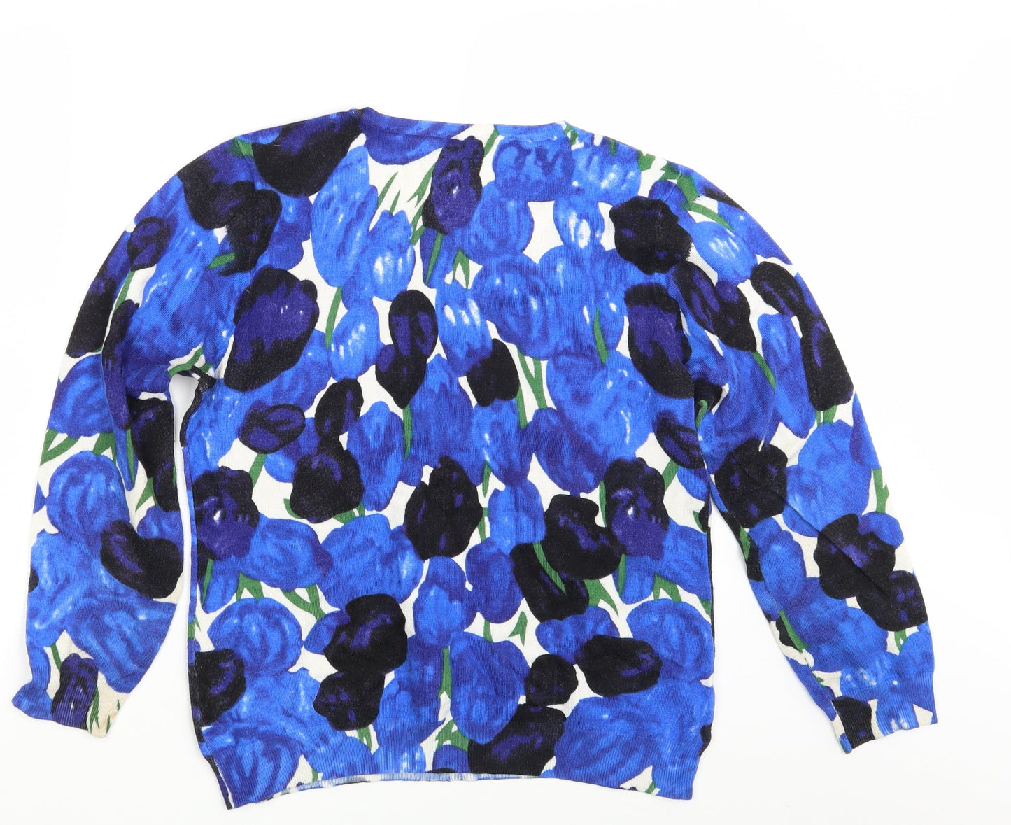 Womens UK Size One Size Preworn Blue Pullover Jumper