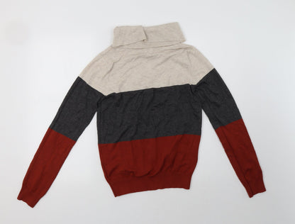 Debenhams Womens Red Striped  Pullover Sweatshirt Size 10