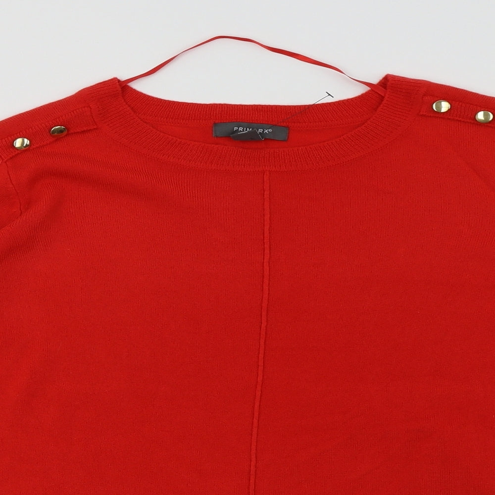 Primark Womens Red   Pullover Sweatshirt Size M
