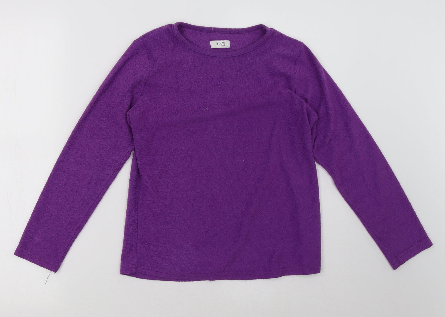 F&F Girls Purple   Pullover Sweatshirt Size 12 Years