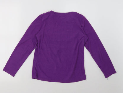 F&F Girls Purple   Pullover Sweatshirt Size 12 Years