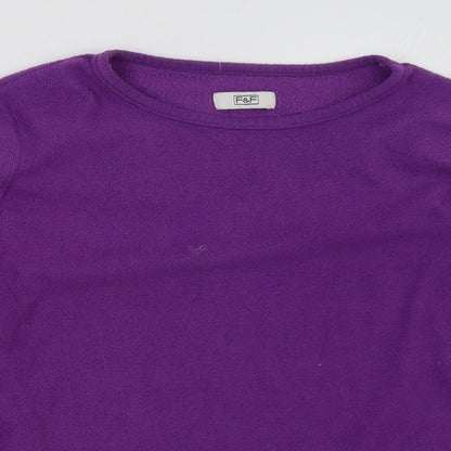 F&F Girls Purple   Pullover Sweatshirt Size 12 Years