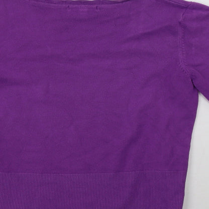 Linea Womens Purple   Pullover Sweatshirt Size S