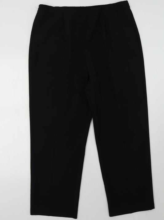 bm, Womens Black   Trousers  Size 18 L30 in