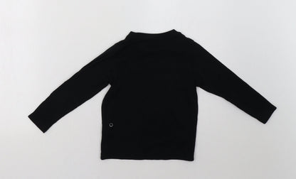George Girls Black   Pullover Sweatshirt Size 4-5 Years  - christmas