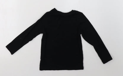 George Boys Black   Pullover Sweatshirt Size 5-6 Years  - christmas