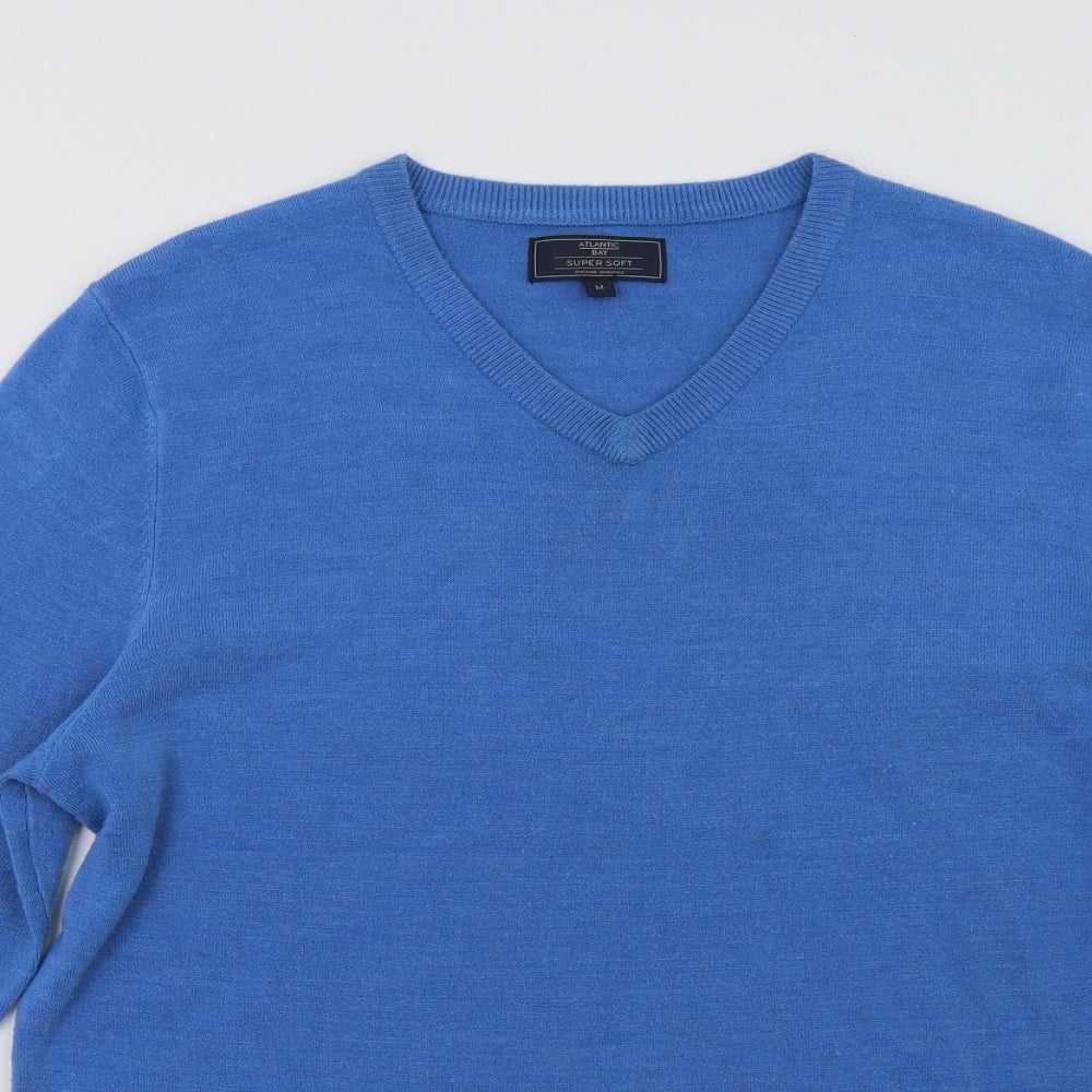 Mens UK Size M BHS Blue Pullover Sweatshirt
