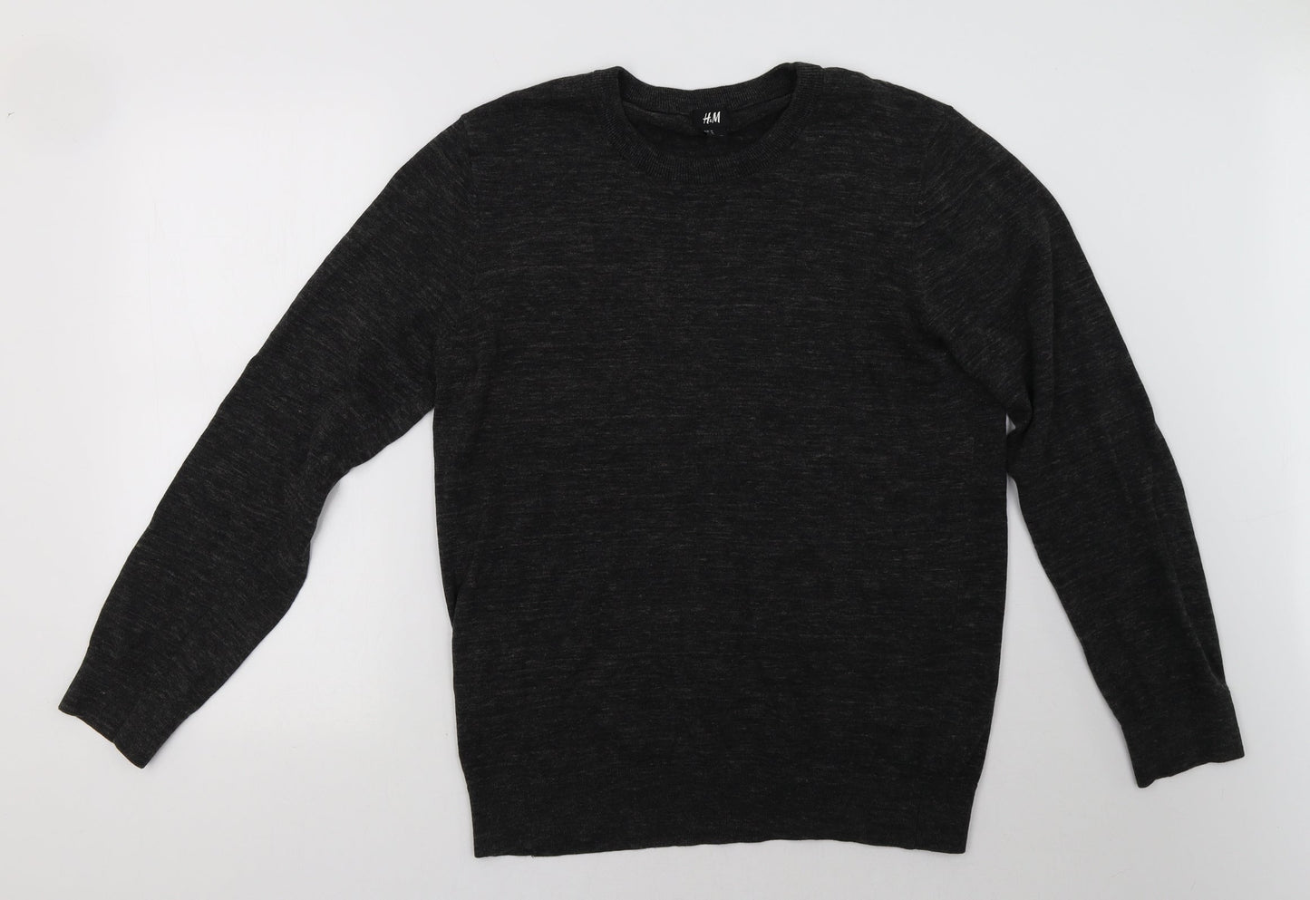 Mens UK Size M H&M Grey Pullover Sweatshirt