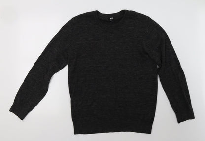 Mens UK Size M H&M Grey Pullover Sweatshirt