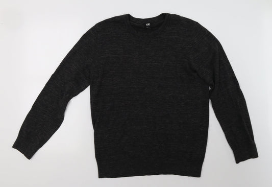 Mens UK Size M H&M Grey Pullover Sweatshirt