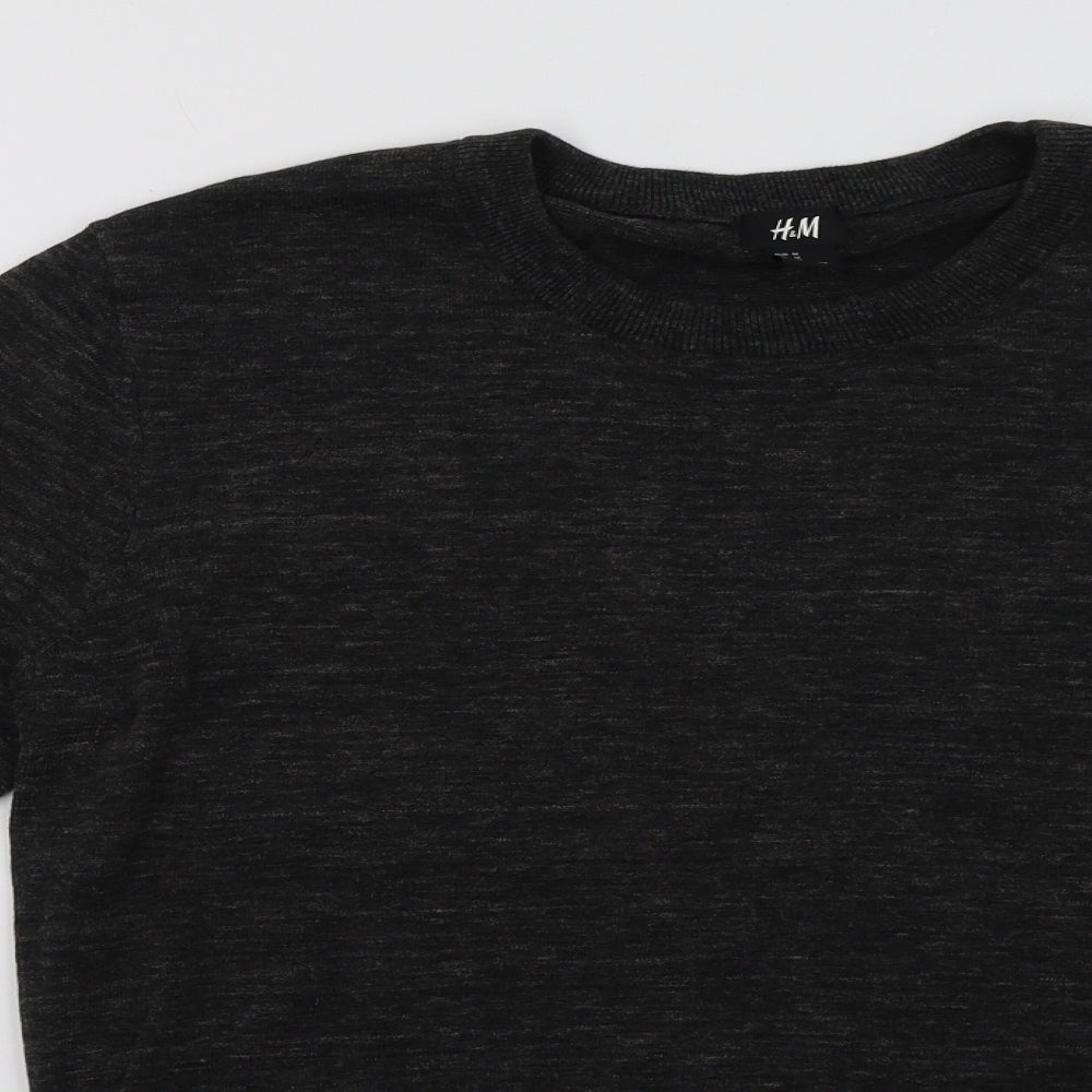 Mens UK Size M H&M Grey Pullover Sweatshirt