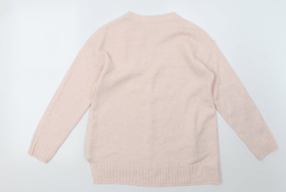 Womens UK Size S Marks and Spencer Pink Pullover Sweatshirt