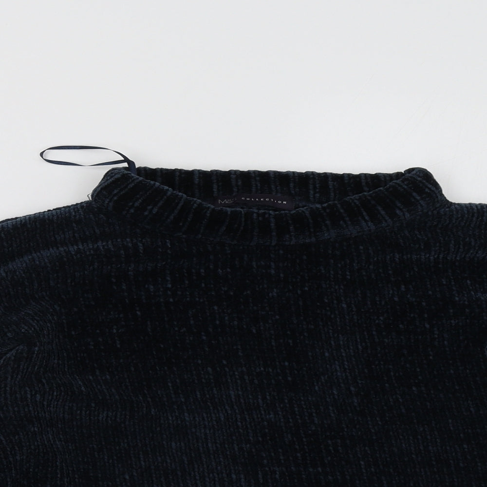 Womens UK Size M Marks and Spencer Blue Pullover Sweatshirt