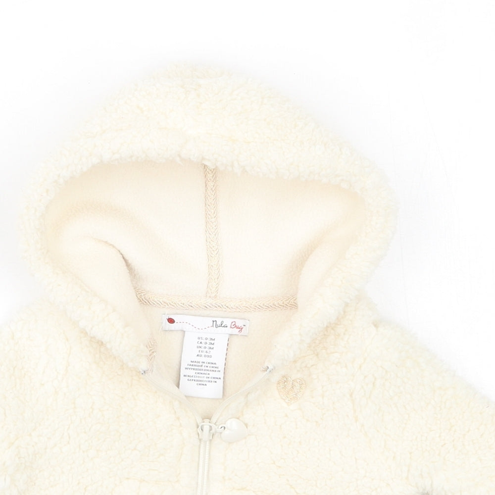 Nula Bug Girls Ivory   Jacket Coat Size 0-3 Months