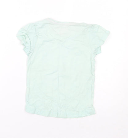 Young Dimension Girls Green   Basic T-Shirt Size 6-7 Years