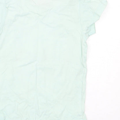 Young Dimension Girls Green   Basic T-Shirt Size 6-7 Years