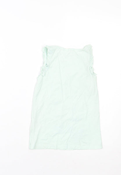 H&M Girls Blue Animal Print  Basic Tank Size 8 Years