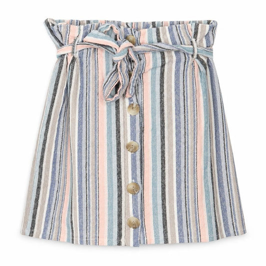Newlook Womens White Striped  A-Line Skirt Size 10