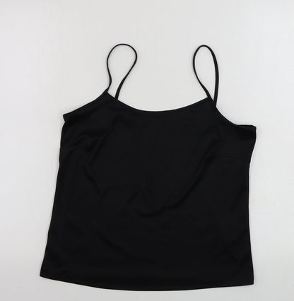 Womens UK Size 12 Preworn Black Basic Tank