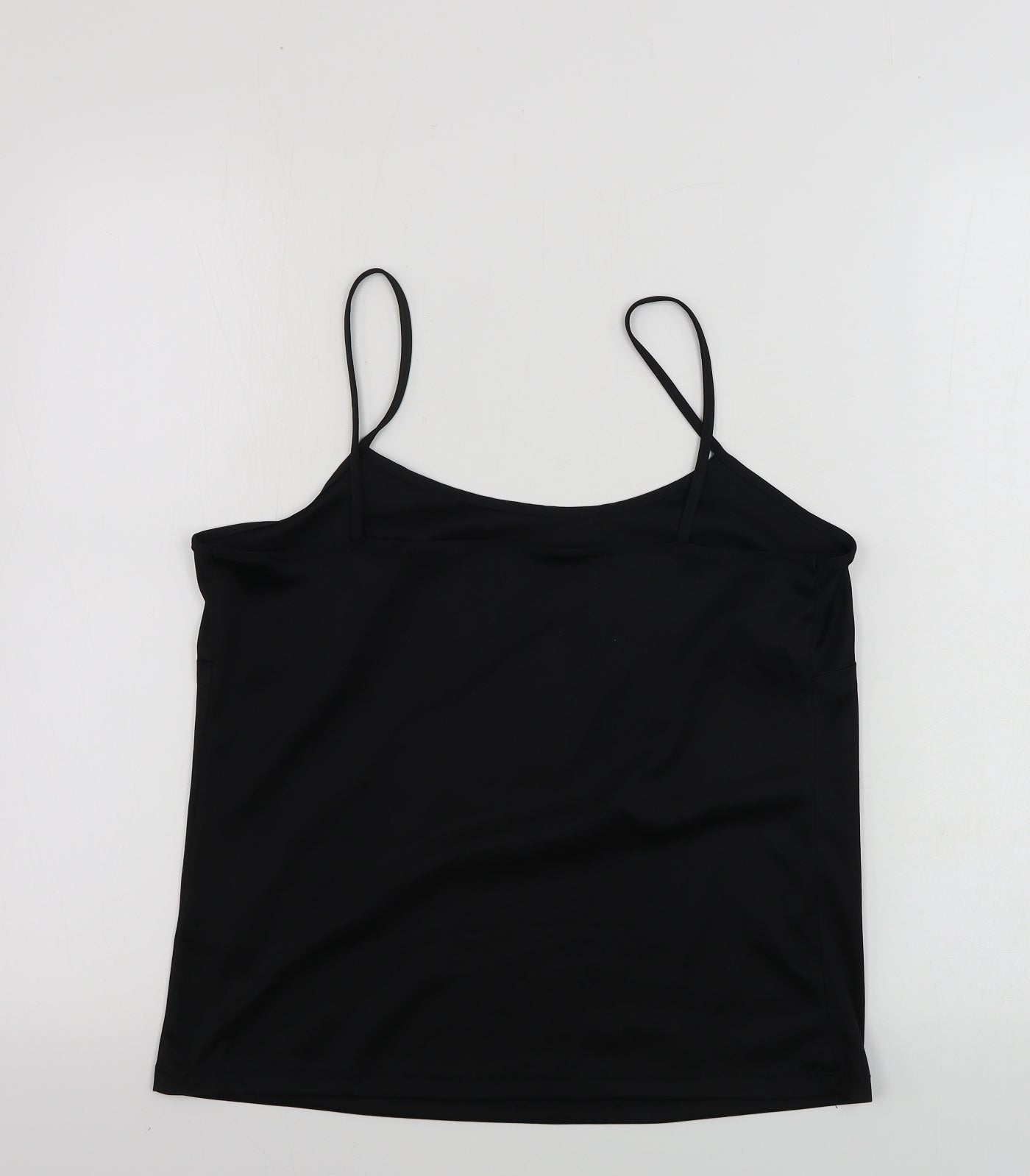 Womens UK Size 12 Preworn Black Basic Tank