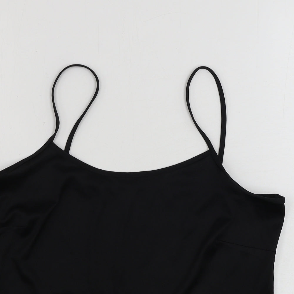 Womens UK Size 12 Preworn Black Basic Tank