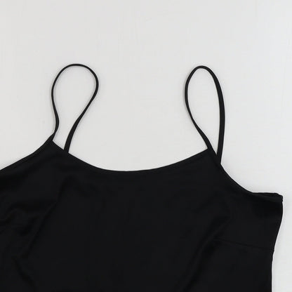 Womens UK Size 12 Preworn Black Basic Tank