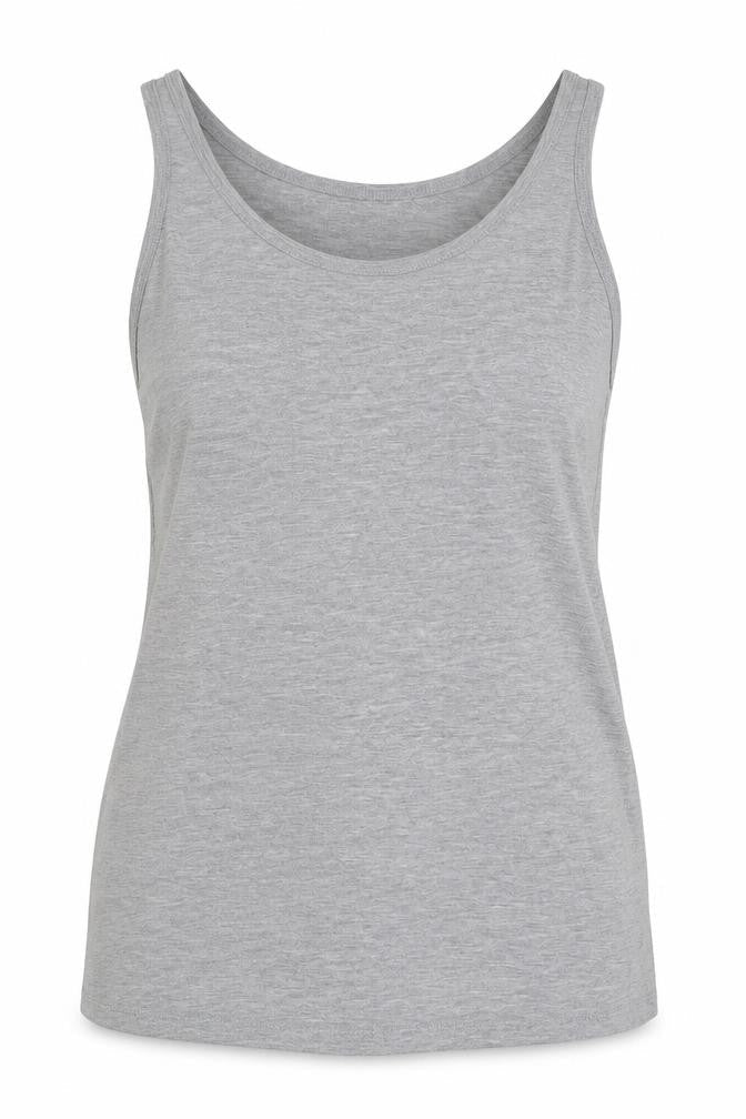 Womens UK Size XL Preworn Grey Basic Tank