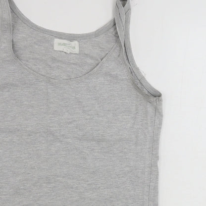Womens UK Size XL Preworn Grey Basic Tank