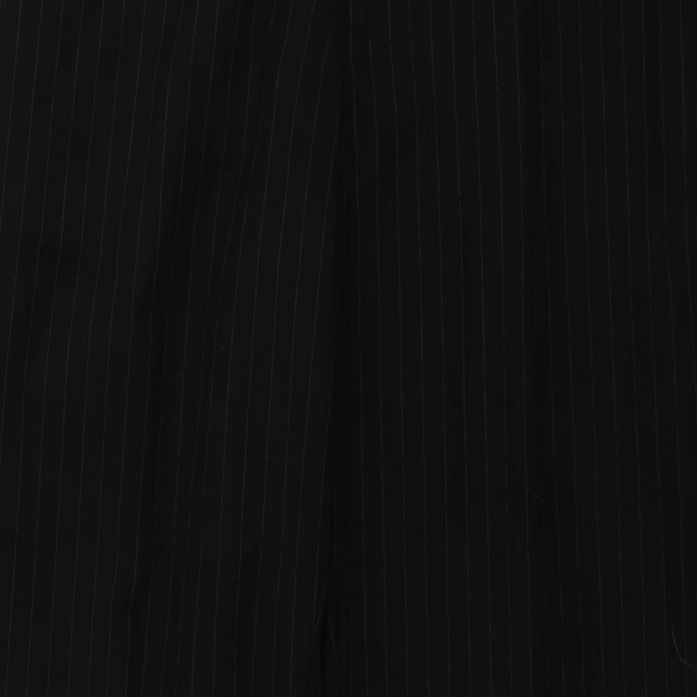 Burton Mens Black Striped  Trousers  Size 32 in L30 in