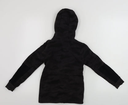 George  Boys Brown   Full Zip Hoodie Size 6-7 Years