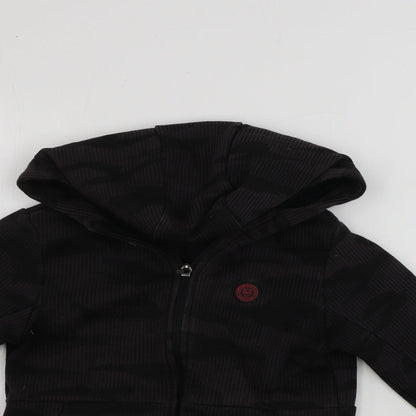 George  Boys Brown   Full Zip Hoodie Size 6-7 Years
