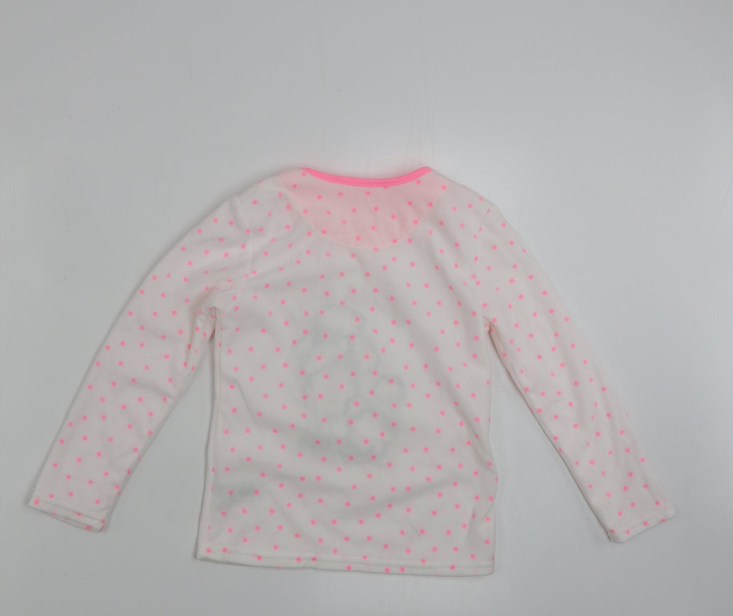 Primark  Girls Ivory Polka Dot  Pullover Jumper Size 7-8 Years