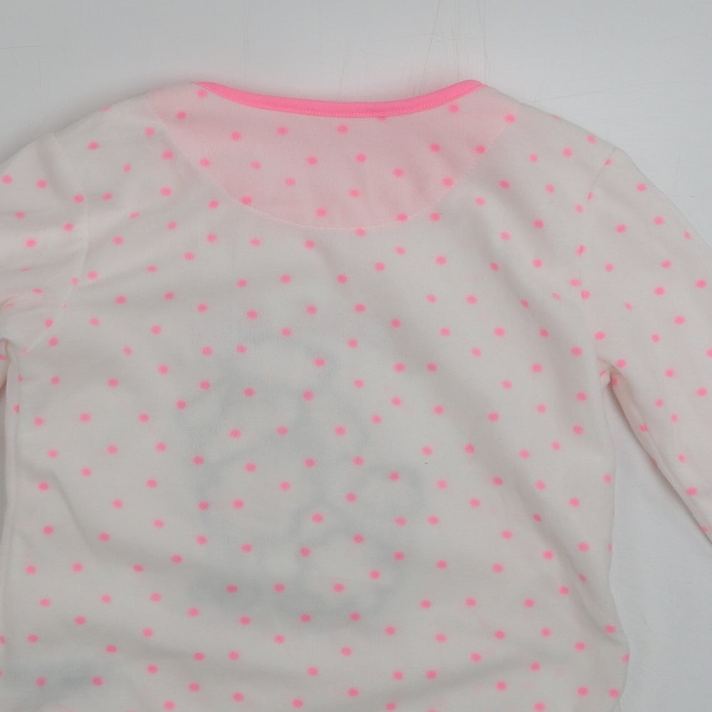 Primark  Girls Ivory Polka Dot  Pullover Jumper Size 7-8 Years