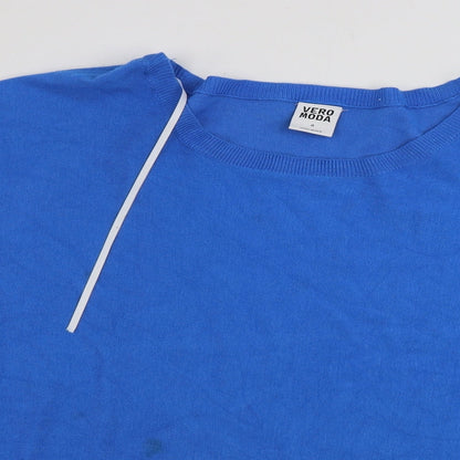 Womens UK Size M VERO MODA Blue Pullover Jumper