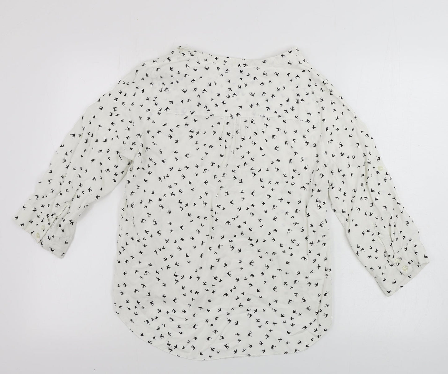 Womens UK Size 10 Atmosphere White Basic Blouse