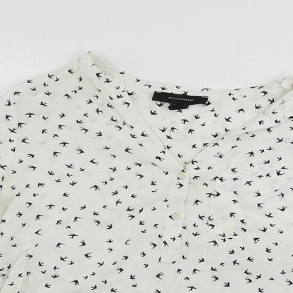 Womens UK Size 10 Atmosphere White Basic Blouse