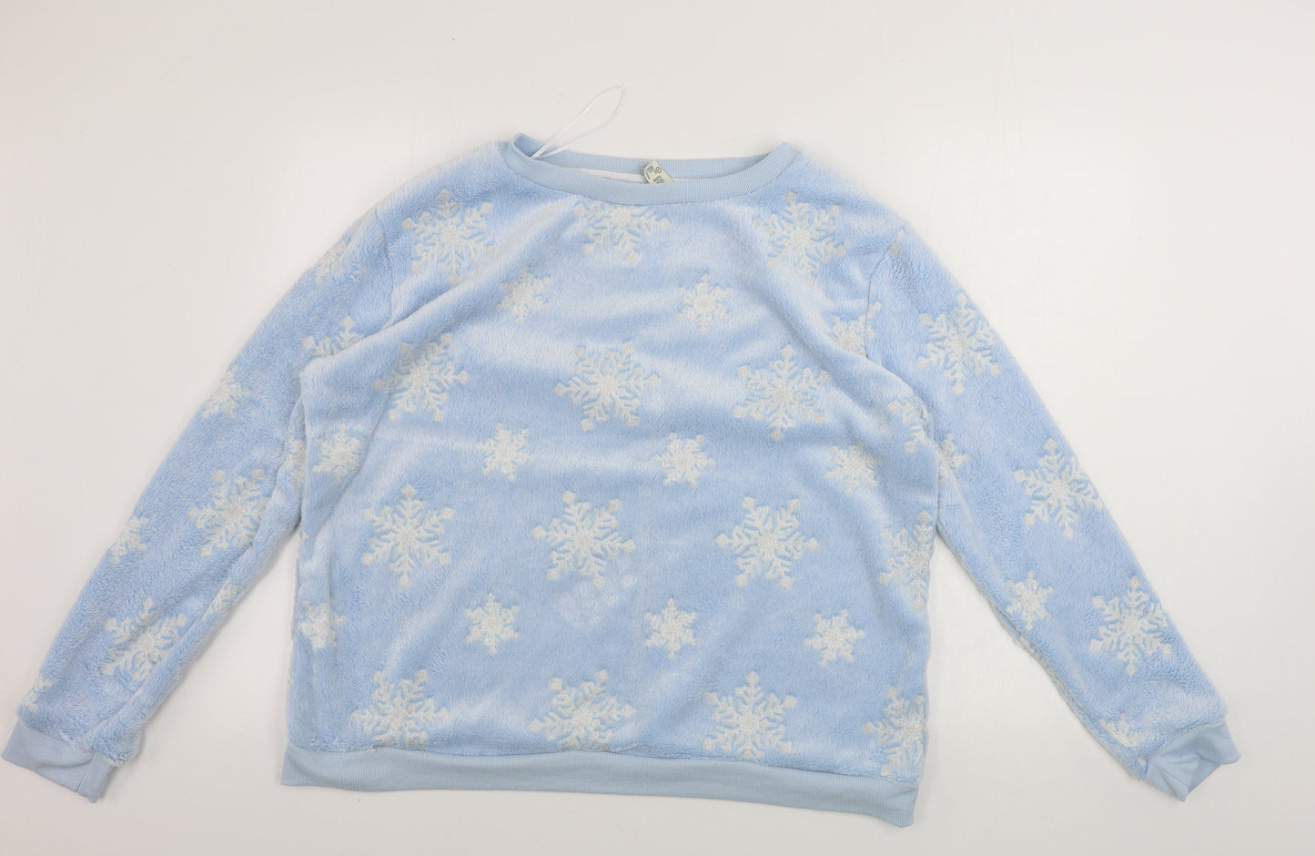 Womens UK Size L love to lounge Blue Pullover Jumper