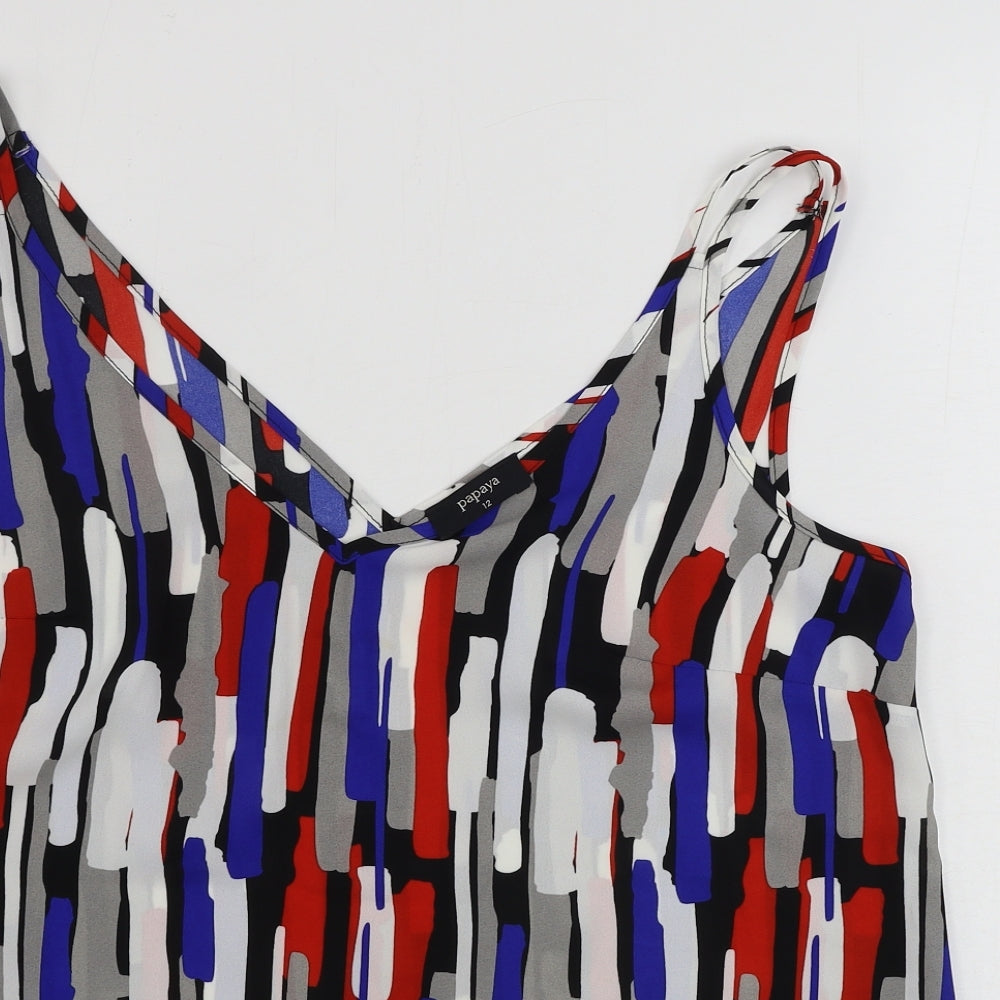 Matalan  Womens Grey Geometric  Basic Tank Size 12