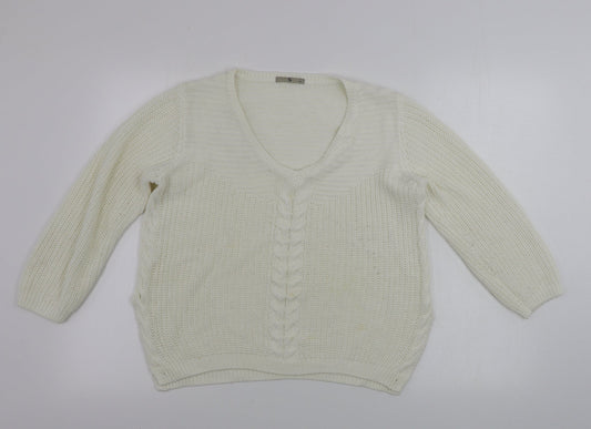 TU Womens Ivory   Pullover Jumper Size 14