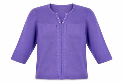 Womens UK Size L Ann marie Purple Pullover Jumper