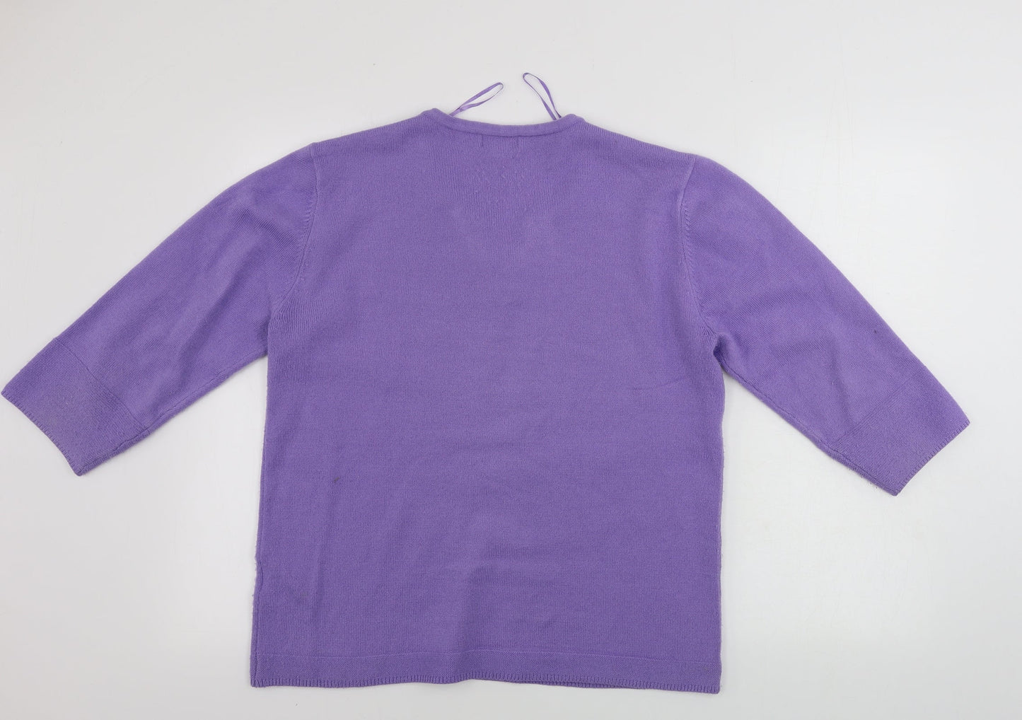 Womens UK Size L Ann marie Purple Pullover Jumper