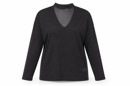 Womens UK Size 14 Matalan Black Basic Blouse