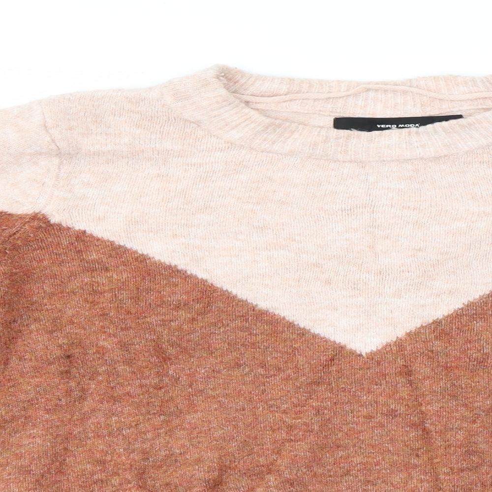 Womens UK Size XS VERO MODA Multicoloured Pullover Jumper
