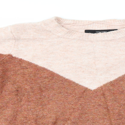 Womens UK Size XS VERO MODA Multicoloured Pullover Jumper